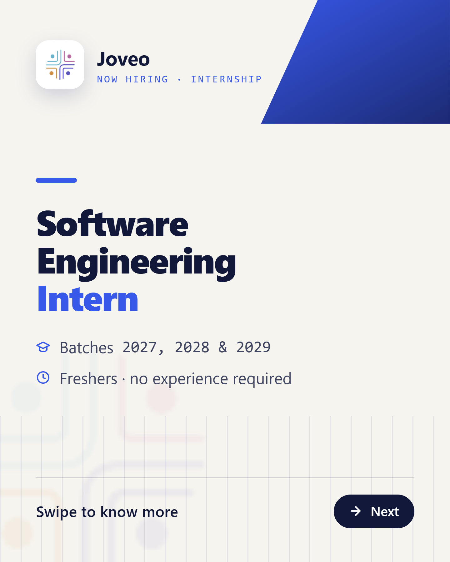 Joveo is hiring: Software Engineering Intern