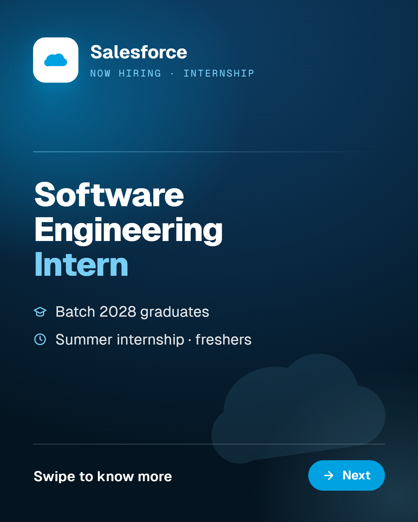 Salesforce is hiring: Software Engineering Intern